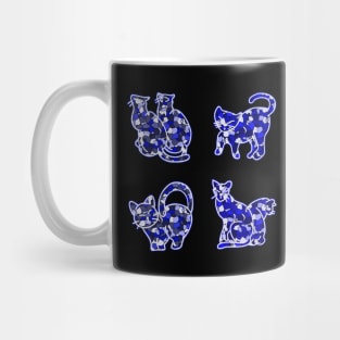 Crystal Group Cat (blue) Mug